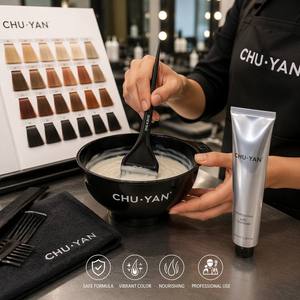 Tinte para el Cabello a Base de Plantas Certificado por la UE, Cubre el 100% de las Canas - Notificado por CPNP y Fábrica GMPC - Fórmula Segura y Suave - Product Image 1