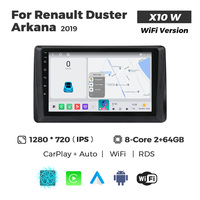 MEKEDE X10 X20 X30 X40 UIS7865 8+128G QLED AKM DSP CarPlay sans fil Android Auto pour Renault Duster Arkana 2019