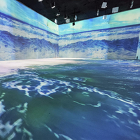 Projection d'expérience immersive 3d Système holographique Cartographie Capteur de projection multicanal Projection interactive du sol