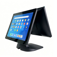 Sistema POS Todo en Uno de 15 Pulgadas con Pantalla Dual |   Caja Registradora con Sistema Windows Estable, 2GB/4GB/8GB de RAM, 32GB/64GB/128GB SSD |   Wi-Fi 6 para Comercio Minorista