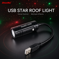 Nouveau Mini Projecteur LED Laser Ciel Étoilé pour Toit de Voiture, Contrôle Vocal, en Aluminium, USB, Décoration Auto et Maison, Lumière Nocturne