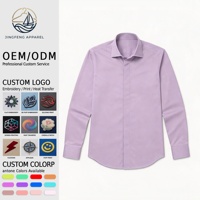 Chemise habillée formelle à manches longues pour homme, 100% coton égyptien sergé, avec logo personnalisé, fabrication à aiguille simple, source en gros