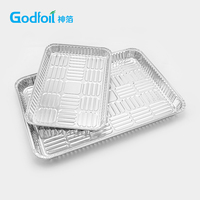 Premium Robuste Silberne Rechteckige Aluminiumfolie-Behälter für Ofenbacken Lasagne Hochtemperaturbeständige Pfannen