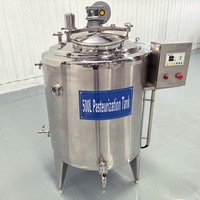 Pasteurisateur en acier inoxydable, cuve de pasteurisation, pasteurisateur à refroidissement - 100L 300L 500L 1000L pour lait, jus, œufs, liquides, sauces