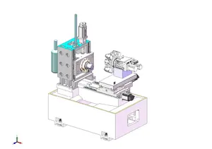 200 mm maximale Werkstücklänge horizontal mittellast CNC-Maschine Turrette Typ schrägbett Drehmaschine