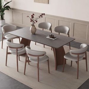 Set da Pranzo Moderno e Lussuoso in Legno Massello per 10 Persone, Elegante Arredamento per Hotel e Casa - Product Image 2