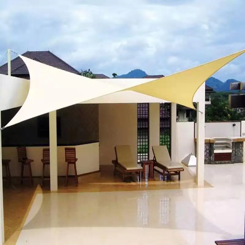 20 Jaar Fabrikant Polyester Uv Blok Duurzaam Zon Sail Shade Outdoor Waterdicht Met Uv-bestendig