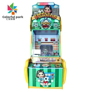 Renkli eğlenceli yeni sıcak satış futbol süperstar eğlenceli çocuk oyun konsolu atari makinesi oyun merkezi için