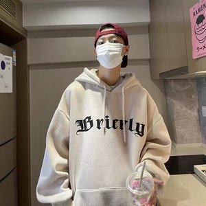 Sudadera con capucha de talla grande con símbolo de impresión personalizada, ropa de calle, sudadera cálida de invierno informal para <span class=keywords><strong>adolescentes</strong></span>, sudaderas de punto para hombres - Product Image 2