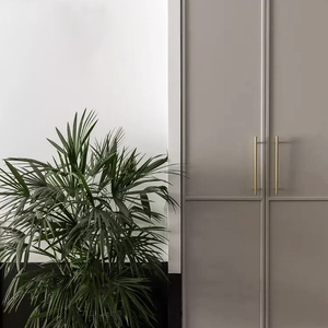 Hiện Đại Đơn Giản Phong Cách Nội Thất Nội Thất Nhà Bếp Dài Brass Vòng Vàng Tủ Cửa Kéo Xử Lý Xử Lý T Bar - Product Image 4