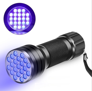 Venta al por mayor Mini LED UV linterna 21 LED de mano luces negras Detección <span class=keywords><strong>ultravioleta</strong></span> lámpara de Gel <span class=keywords><strong>para</strong></span> <span class=keywords><strong>uñas</strong></span> lámpara LED UV - Product Image 4