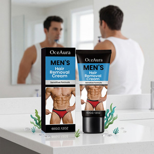 Crema Depilatoria para Hombre, Fórmula Suave e Indolora, Crema Depilatoria Masculina para Todo el Cuerpo, para Eliminar el Vello del <span class=keywords><strong>Pecho</strong></span>, Axilas y Piernas - Product Image 1