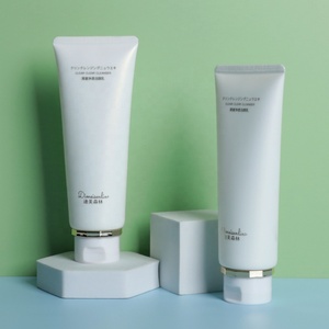 High Grade Packaging Products 100ml 120ml <b>Plastic</b> Cosmetic Empty Soft <b>Tubes</b> With Flip Top Cap For Facial Cleanser <b>Tube</b> - Product Image 3