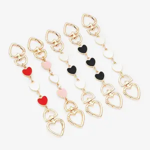 Strap Extenders for Crossbody Bag Shoulder Bag 6.7 Inches Heart Shape Decoration Accessories Chain Strap Extender