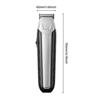 Ensemble de tondeuse à cheveux 3 en 1 pour homme, tondeuse à barbe sans fil, rasoir de précision, 60 minutes d'autonomie, kit de toilettage à piles
