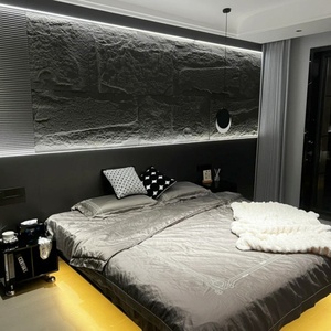 Hot Sale Best Price Modern Carbon Rock Plate Wall Board Indoor Hotel Countertops PU Artificial Stone <strong>Panel</strong> - Product Image 6