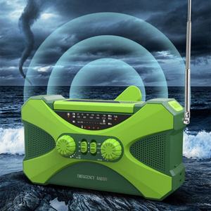 Batterie externe solaire et radio à manivelle 10000 mAh pour la prévention des catastrophes, étanche, avec lampe de poche - Product Image 2