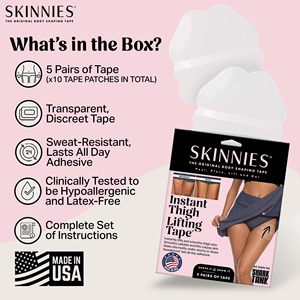 Cinta Adhesiva Transparente de PU para Mujer - Reduce la Fricción de las Musletas, Levanta y Sostiene Piernas y Brazos con Piel Flácida en el Abdomen, Certificación CE - Product Image 6