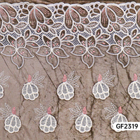 Luxe fleur motif miroir cordon Sequin découpé au Laser velours broderie dentelle tissu pour robe de soirée jupe vêtements