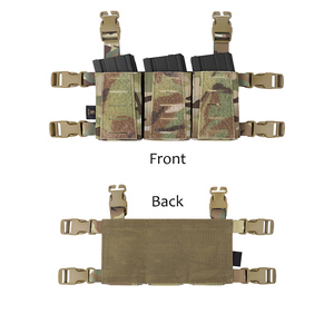 KRYDEX Tactique Triple Mag Pouch Crochet Dos et Femelle Boucles Placard <span class=keywords><strong>Magazine</strong></span> Panneau avec Insert Set Clip Holder - Product Image 4