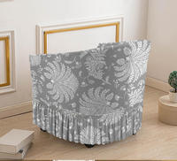 Housse de fauteuil club en tissu élastique amovible, lavable en machine, écologique, 2 pièces, housse de canapé, protection de meubles