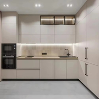 Meubles sous-évier modulaires en verre, gain de place, avec tiroir coulissant et robinet, pour petite cuisine