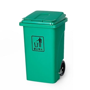 Lớn chất thải ngoài trời Thùng 100l/120L/240L rắn rác có thể bao gồm Mở thiết kế hàng đầu cho dễ dàng truy cập tái chế PP cho quản lý chất thải - Product Image 1