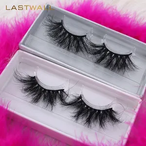 Eye Lashesh Mink Eyelashes Vendor Wholesale 5D 25mm Mink Lashes With Packaging Private Label 25mm 3d Mink Eyelashes