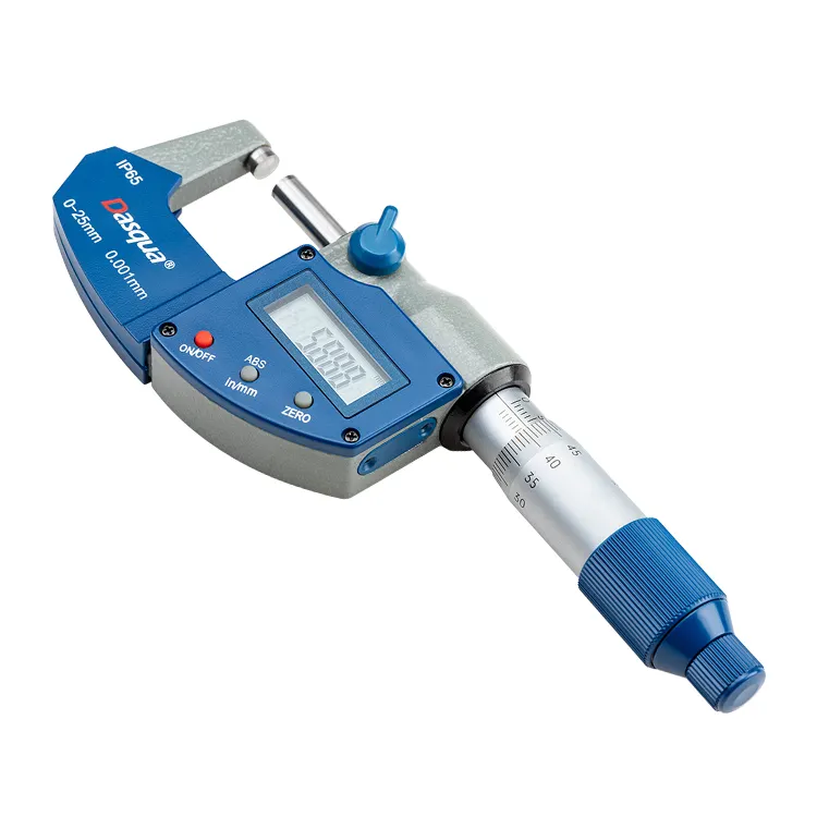 Dasqua-micrómetro exterior Digital a prueba de agua, 25-50mm, 50-75mm, 75-100mm, 100-125mm, IP65, resolución de 0.001/0,00005 pulgadas