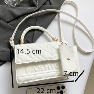 Tas Wanita Warna Permen Terlaris Musim Gugur 2025 Set 2 Pcs Tas Selempang Kulit Wanita Model Flap Tas Tangan Wanita Modis - Product Image 2