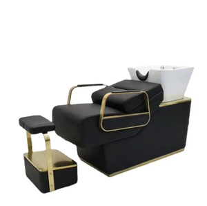 Bac à shampoing et chaise réglables pour salon de coiffure K Wholesale - Product Image 1