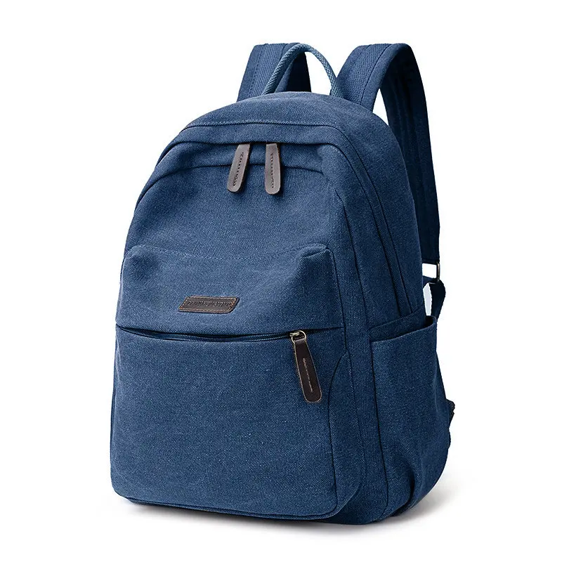 Wholesale high quality canvas initial backpack clear school backpack girls handbag hiking bag for men women