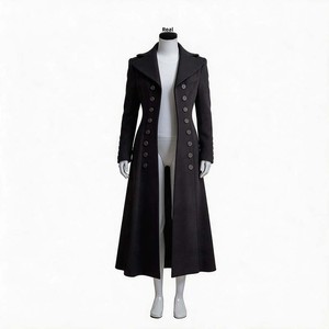 Costume de sorcière gothique pour femmes, tenue de cosplay de style médiéval, tissu en polyester, vêtements de fête d'Halloween pour adultes - Product Image 2