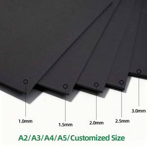 Carton noir laminé du fabricant, carton noir 300 g/m², papeterie, carton noir C2S, carton noir stratifié - Product Image 2