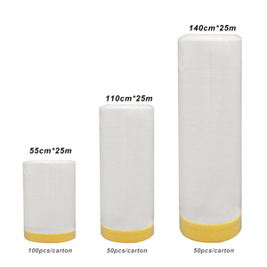 Pellicola per mascheramento di <span class=keywords><strong>vernice</strong></span> per autoveicoli-aderente statico e nastro di carta adesivo alto per verniciatura a spruzzo per auto - Product Image 5