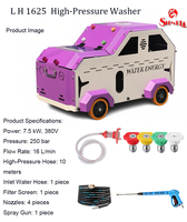 Nouvelle Laveuse de Voiture Électrique Portable Sans Fil Haute Pression 7500W 380V 250bar 16L/min Eau Froide avec Moteur en Cuivre Pur