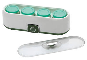 Hogar 4 frascos de acero inoxidable fabricante de yogur eléctrico digital mini fabricante de yogur - Product Image 2