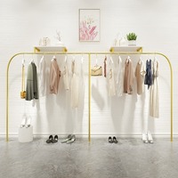 Vêtements muraux créatifs de luxe pour femmes, présentoirs en métal