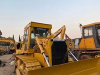 Bulldozer CAT D6D d'occasion, bulldozer sur chenilles Caterpillar D6D d'origine avec lame droite, bon état, matériel de construction à vendre