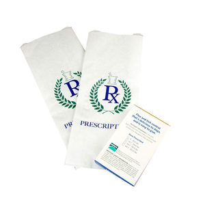 logotipo <span class=keywords><strong>de</strong></span> venta al por menor <span class=keywords><strong>de</strong></span> la farmacia <span class=keywords><strong>de</strong></span> bolsas <span class=keywords><strong>de</strong></span> papel kraft para la medicina autobús barco aire - Product Image 1