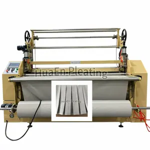 Manufacturer HuaEn HE-217-B fabric pleating machine automatic for school uniform over-sized box pleat and knife pleat