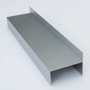 14*19 Shinny Chrome Brushed Nickle <strong>U</strong> <strong>Shape</strong> Channels European Size Industrial <strong>Aluminium</strong> <strong>U</strong> <strong>Profiles</strong> Extrusion Aluminum <strong>Profile</strong> - Product Image 2