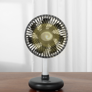 2024 sinh viên mới ký túc xá có thể thu vào tự động lắc đầu quạt máy tính để bàn sạc USB phòng ngủ di động có thể điều chỉnh góc quạt - Product Image 5