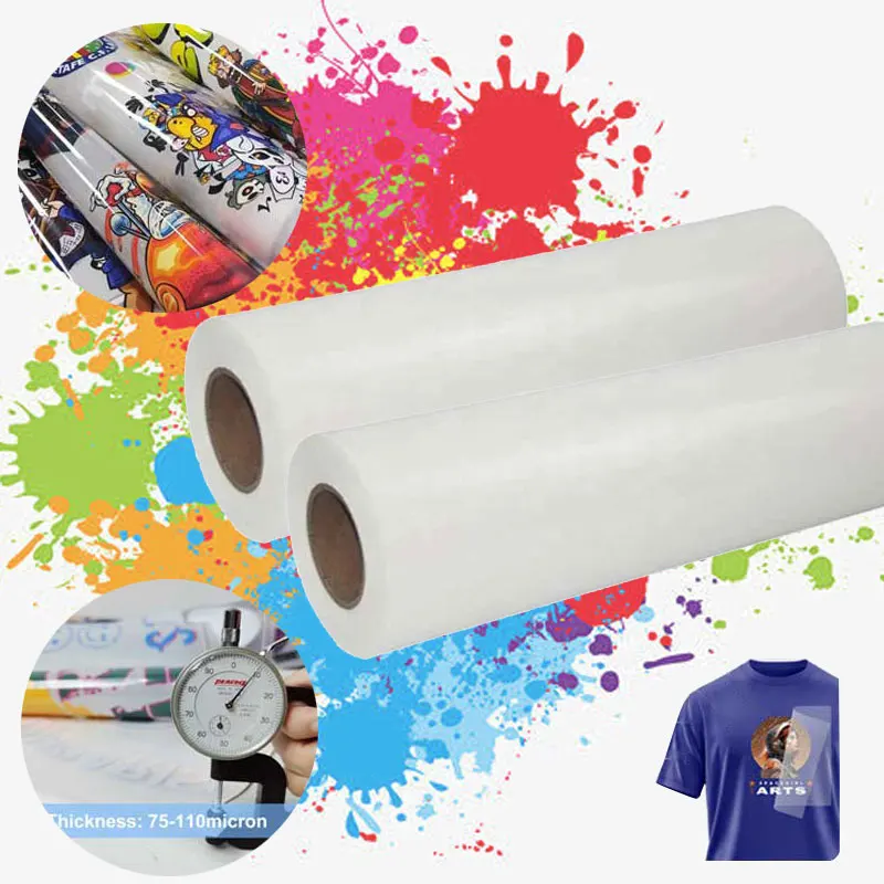 High Elastic DTF Transfer Film Hot Peel For Stretchable Fabric Sportswear Swimwear No Crack After Washing Factory Price
