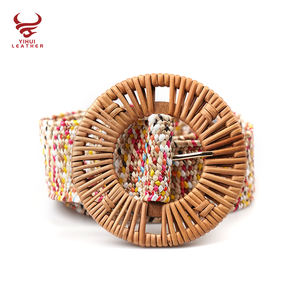 Mode dame tressé élastique force bohème <span class=keywords><strong>ceinture</strong></span> femmes robe <span class=keywords><strong>raphia</strong></span> <span class=keywords><strong>ceinture</strong></span> été Boho rotin boucle PP paille <span class=keywords><strong>ceinture</strong></span> pour les filles - Product Image 3