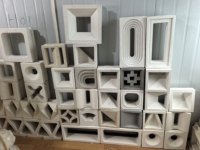 Moule à blocs de béton Reazone à prix d'usine en plastique ABS pour la construction de murs en briques creuses