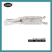 LISHI HY22 2-in-1 Alat Pembuka dan Dekoder Kunci Otomatis untuk Kendaraan Chrysler Dodge Jeep Bahan Stainless Steel untuk Penggunaan Ahli Kunci Profesional