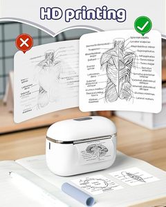 Impresora Térmica Inalámbrica Phomemo T02E, <span class=keywords><strong>Mini</strong></span> Impresora de Bolsillo sin Tinta para Impresión de Fotos desde el Teléfono Móvil, Notas de Estudio, Manualidades - Product Image 4