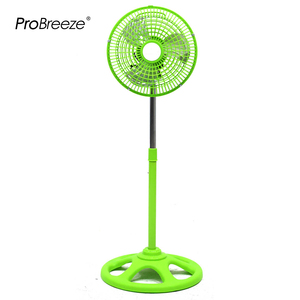 Ventilateur de sol électrique oscillant en plastique, réglable en hauteur, 10/12 pouces, coloré, à refroidissement par air, directement de l'usine, OEM - Product Image 2