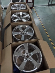 Jantes en aluminium forgé personnalisées de 18 à 22 pouces 5×120 pour Chevrolet Camaro SS, finition argent brossé, cinq branches, jantes légères - Product Image 4